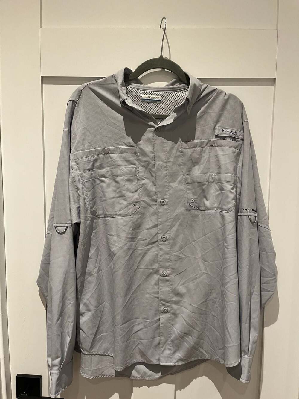 Columbia PFG Men's Tamiami II Long Sleeve Fishing Shirt - Cool Gray - Medium